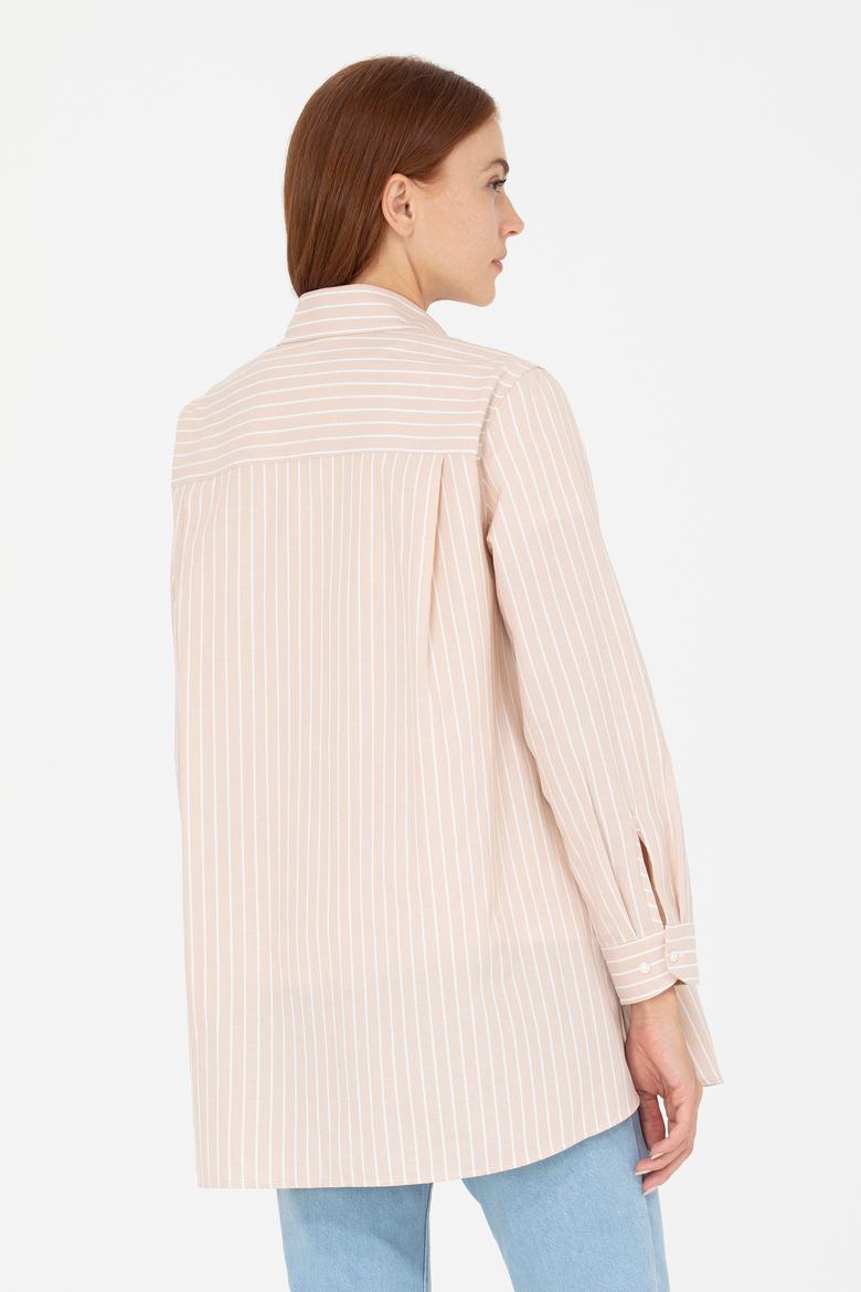 Kadın Camel Uzun Kollu Tunik - 50266745003