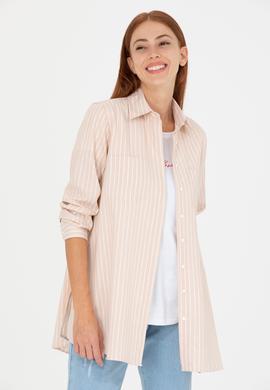 Kadın Camel Uzun Kollu Tunik - 50266745003