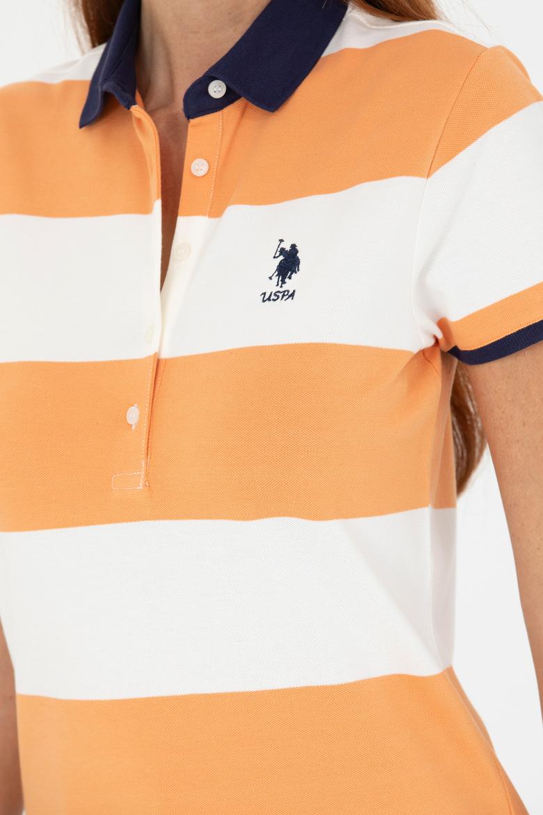 Kadın Turuncu Polo Yaka Tişört - 50262960035