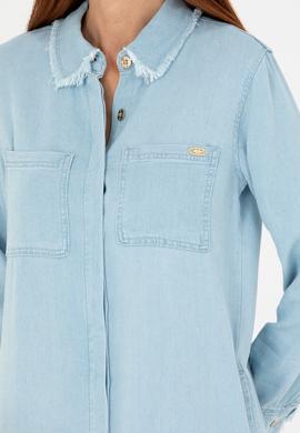 Kadın Açık Mavi Jean Elbise - 50263007003