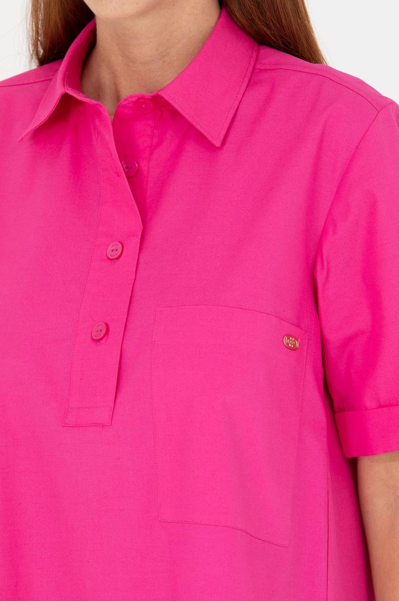 Kadın Fuşya Dokuma Elbise