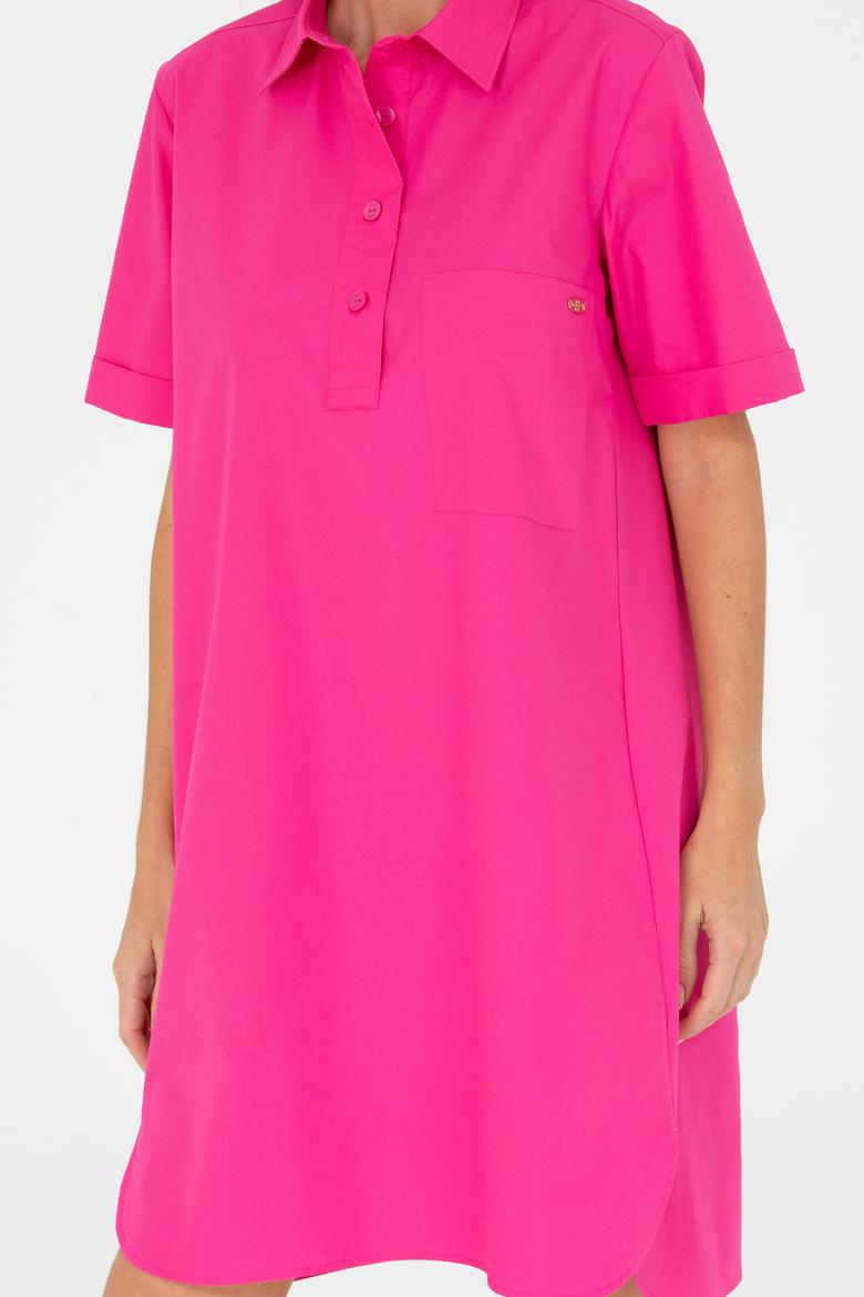 Kadın Fuşya Dokuma Elbise - 50262461003