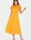 Kadın Sarı Dokuma Elbise