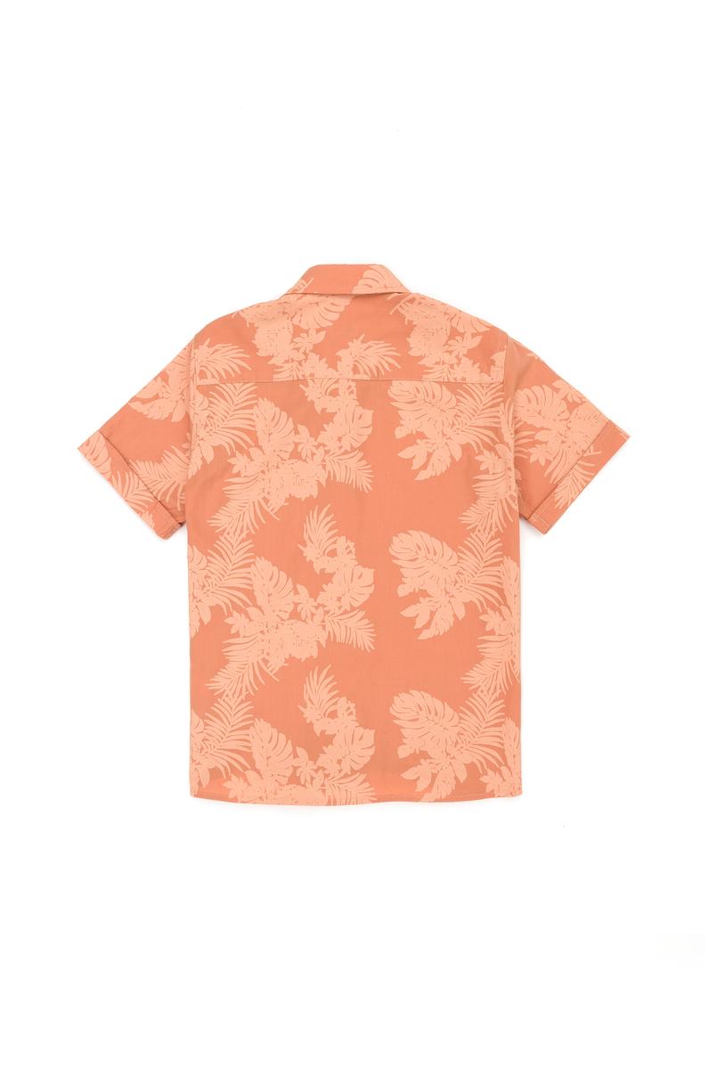 Erkek Çocuk Kiremit Kısa Kollu Gömlek