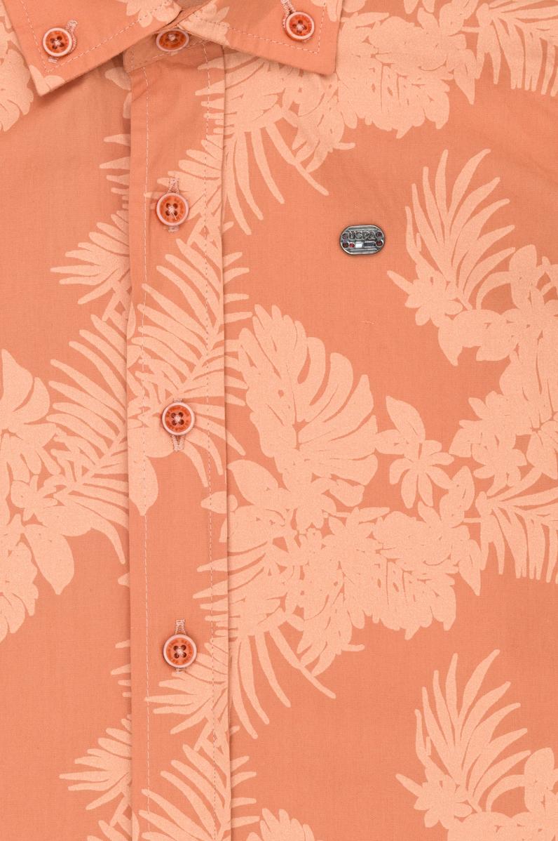 Erkek Çocuk Kiremit Kısa Kollu Gömlek