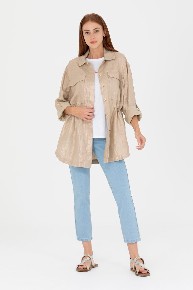 Kadın Açık Pembe Ceket - 50266760014