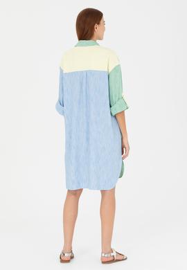 Kadın Yeşil Dokuma Elbise - 50262580012