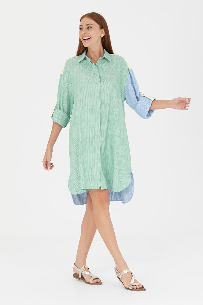 Kadın Yeşil Dokuma Elbise