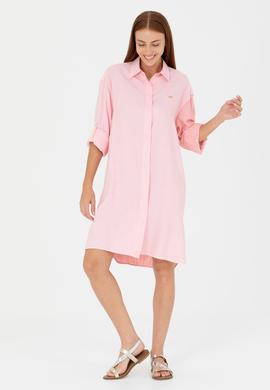 Kadın Pembe Dokuma Elbise - 50262580021