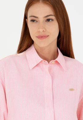 Kadın Pembe Dokuma Elbise - 50262580021