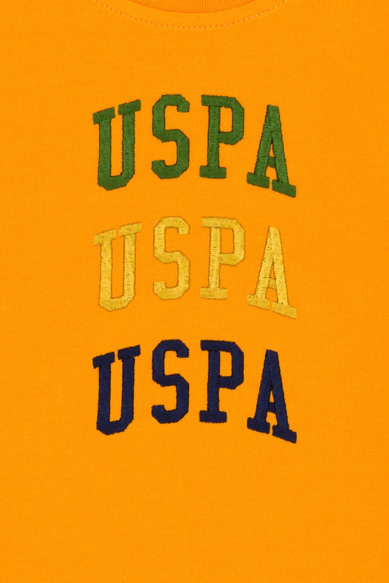 Çocuk Turuncu Bisiklet Yaka Sweatshirt - 50274324048