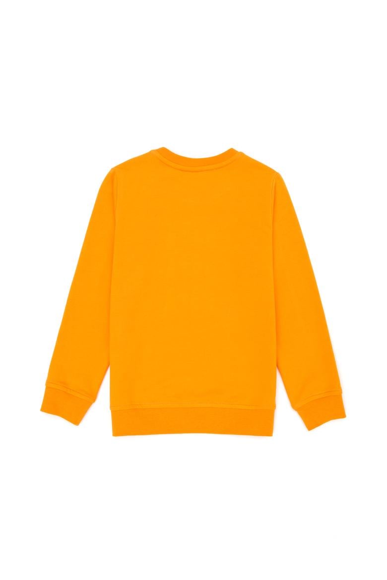 Çocuk Turuncu Bisiklet Yaka Sweatshirt - 50274324048