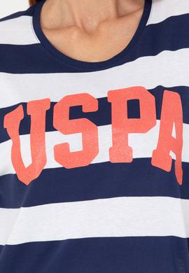 Kadın Lacivert Bisiklet Yaka Tişört - 50276716008