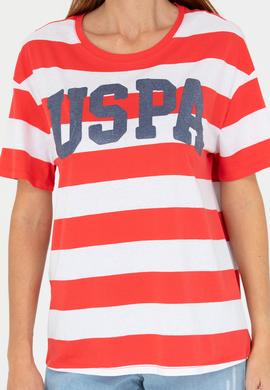 Kadın Kırmızı Bisiklet Yaka Tişört - 50276716016