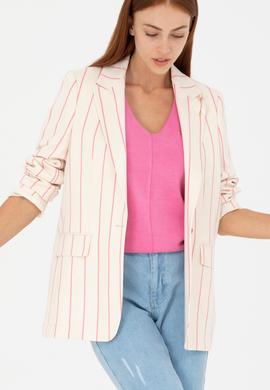 Kadın Pembe Ceket - 50264596002