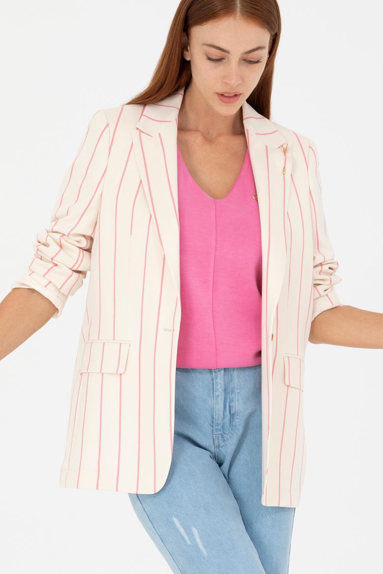 Kadın Pembe Ceket - 50264596002