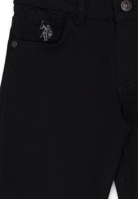 Erkek Çocuk Siyah Kanvas Pantolon - 50264625034