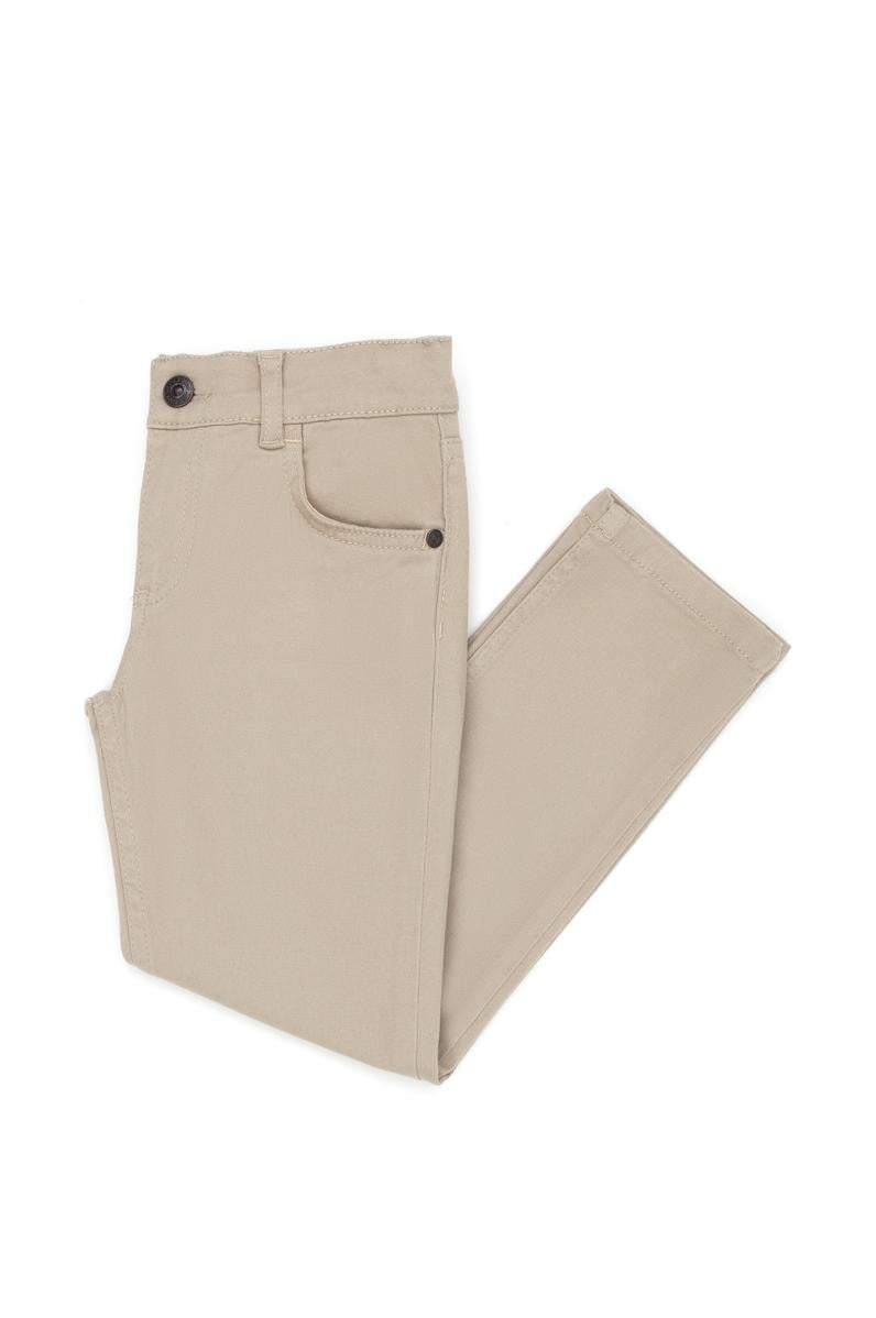 Erkek Çocuk Bej Kanvas Pantolon