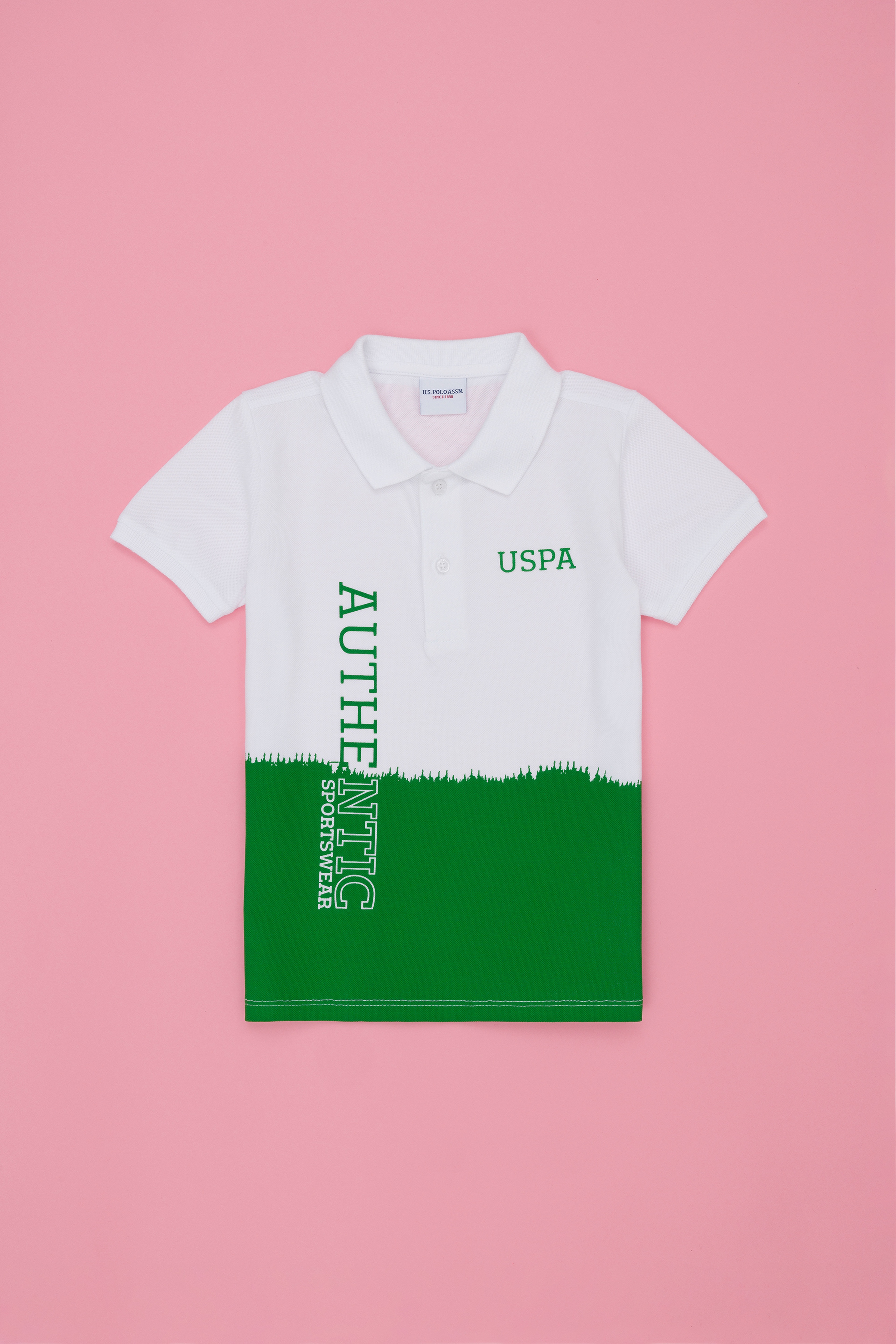 Erkek Çocuk Yeşil Polo Yaka Tişört