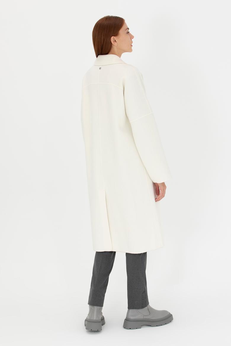 Kadın Krem Kaşe Kaban - 50271197011