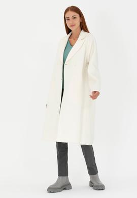 Kadın Krem Kaşe Kaban - 50271197011