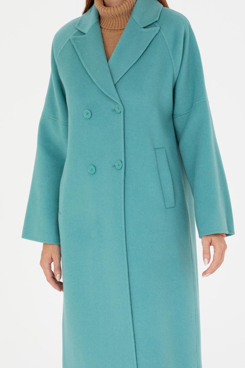 Kadın Mint Kaşe Kaban - 50271197029