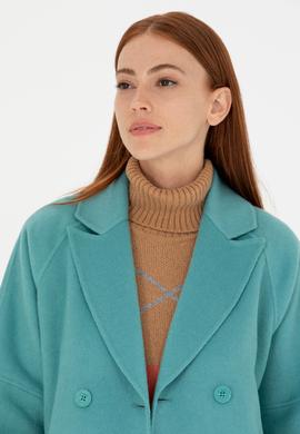 Kadın Mint Kaşe Kaban - 50271197029