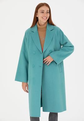 Kadın Mint Kaşe Kaban - 50271197029