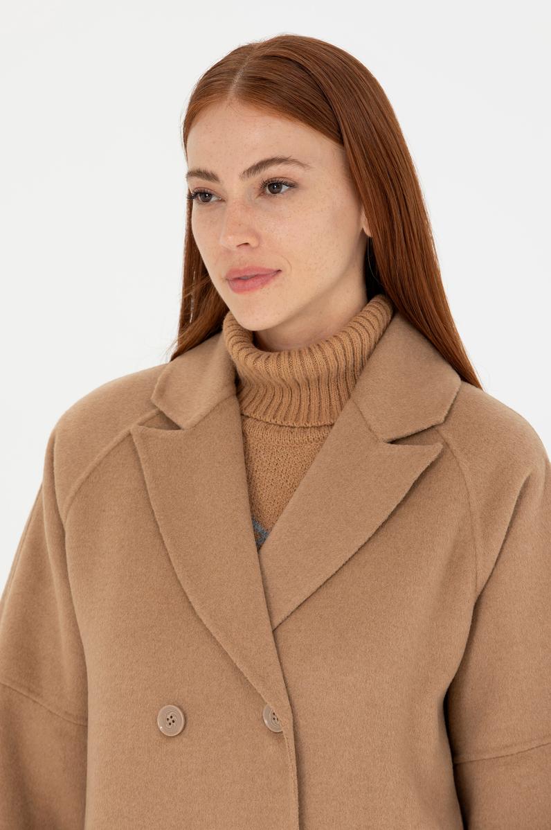 Kadın Coconut Kaşe Kaban