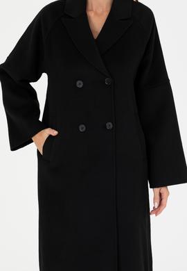 Kadın Siyah Kaşe Kaban - 50271197062