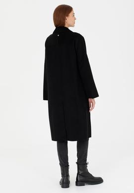 Kadın Siyah Kaşe Kaban - 50271197062