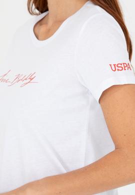 Kadın Beyaz Bisiklet Yaka Tişört - 50276717004