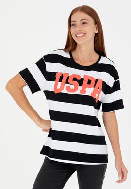 Kadın Siyah Bisiklet Yaka Tişört - 50276716024