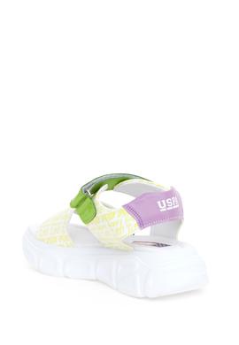 Kız Çocuk Neon Sarı Sandalet - 50266840009