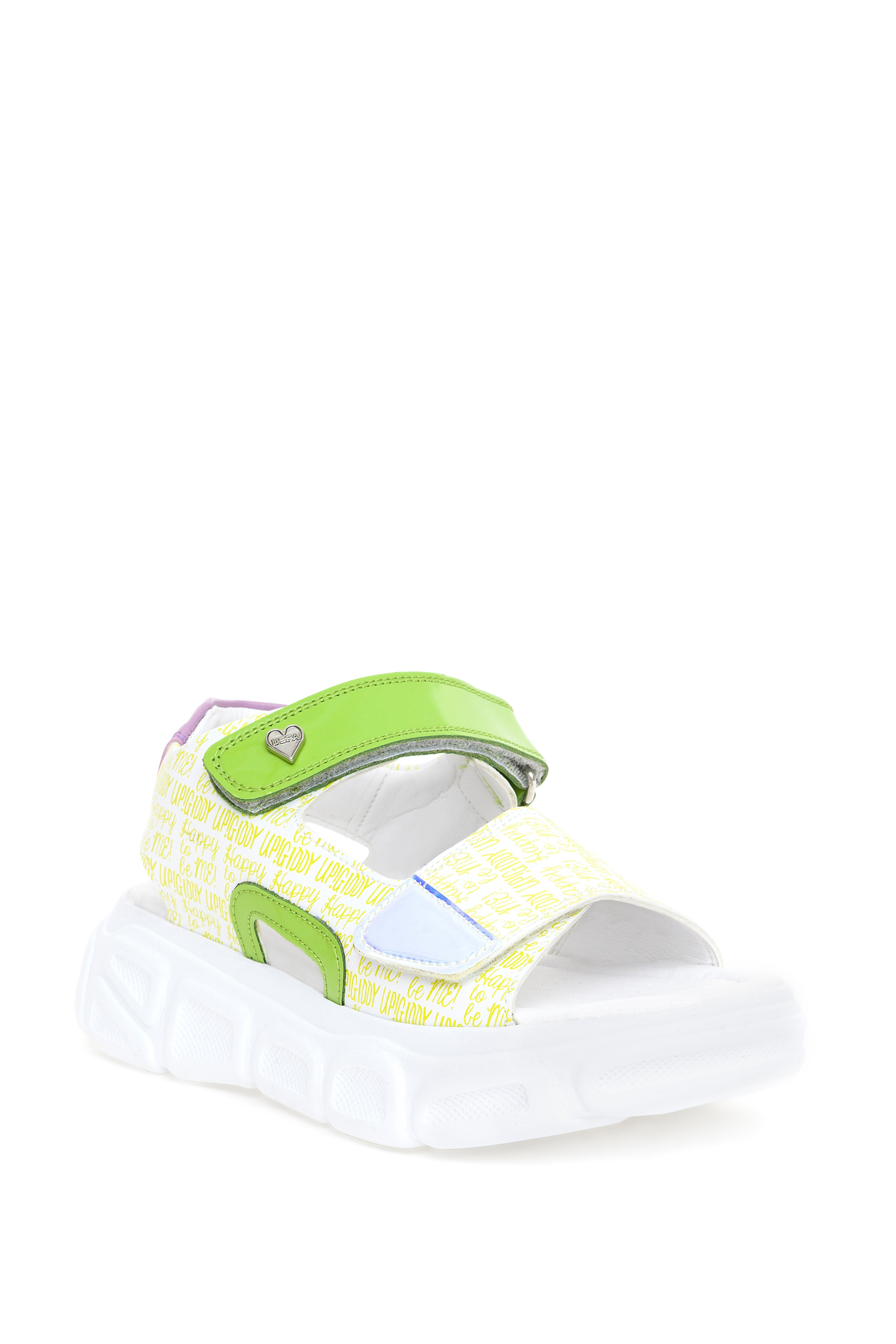 Kız Çocuk Neon Sarı Sandalet - Image 3