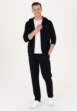 Erkek Siyah Kapüşonlu Örme Hırka - 50276152034