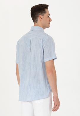 Erkek Saks Kısa Kollu Gömlek - 50263335013