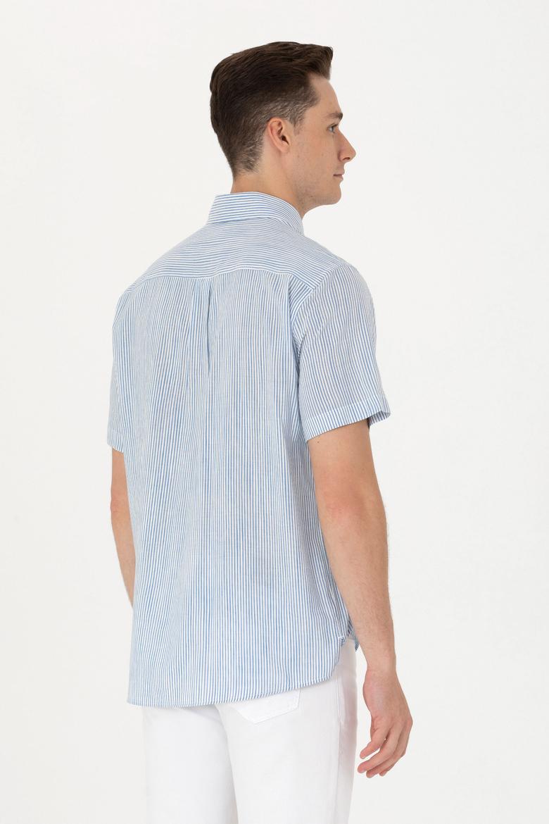 Erkek Saks Kısa Kollu Gömlek - 50263335013