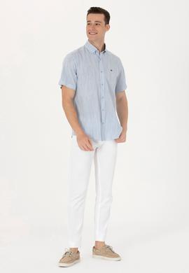 Erkek Saks Kısa Kollu Gömlek - 50263335013