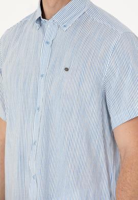 Erkek Saks Kısa Kollu Gömlek - 50263335013