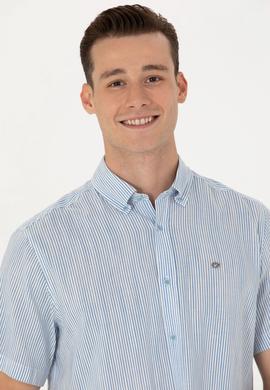 Erkek Saks Kısa Kollu Gömlek - 50263335013