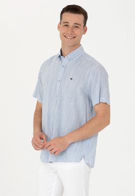 Erkek Saks Kısa Kollu Gömlek - 50263335013