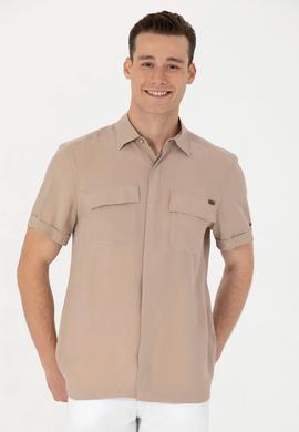 Erkek Taş Kısa Kollu Gömlek - 50264077016