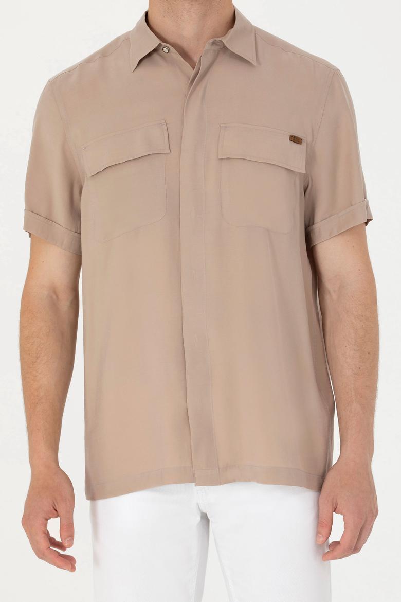 Erkek Taş Kısa Kollu Gömlek - 50264077016