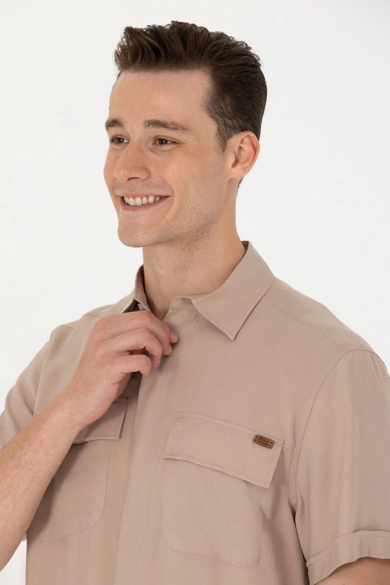 Erkek Taş Kısa Kollu Gömlek - 50264077016