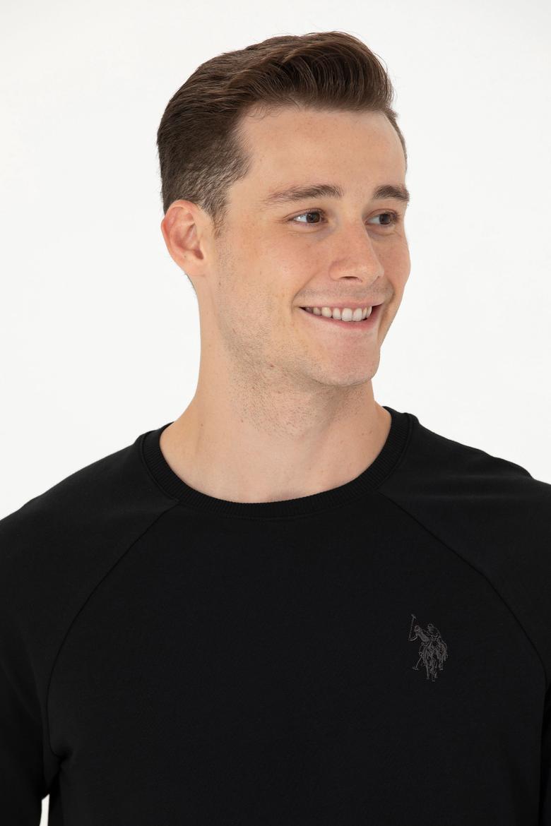 Erkek Siyah Basic Sweatshirt - 50274090006