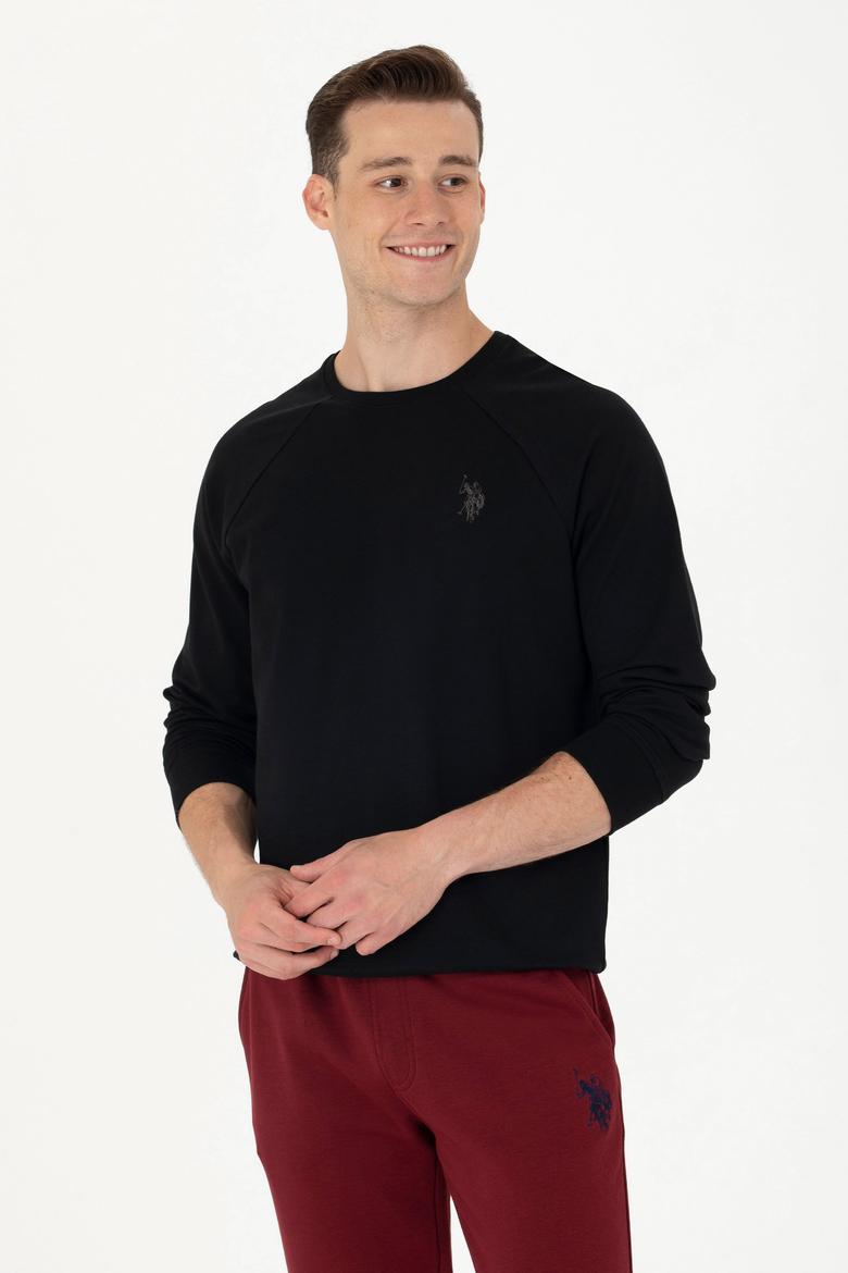 Erkek Siyah Basic Sweatshirt - 50274090006