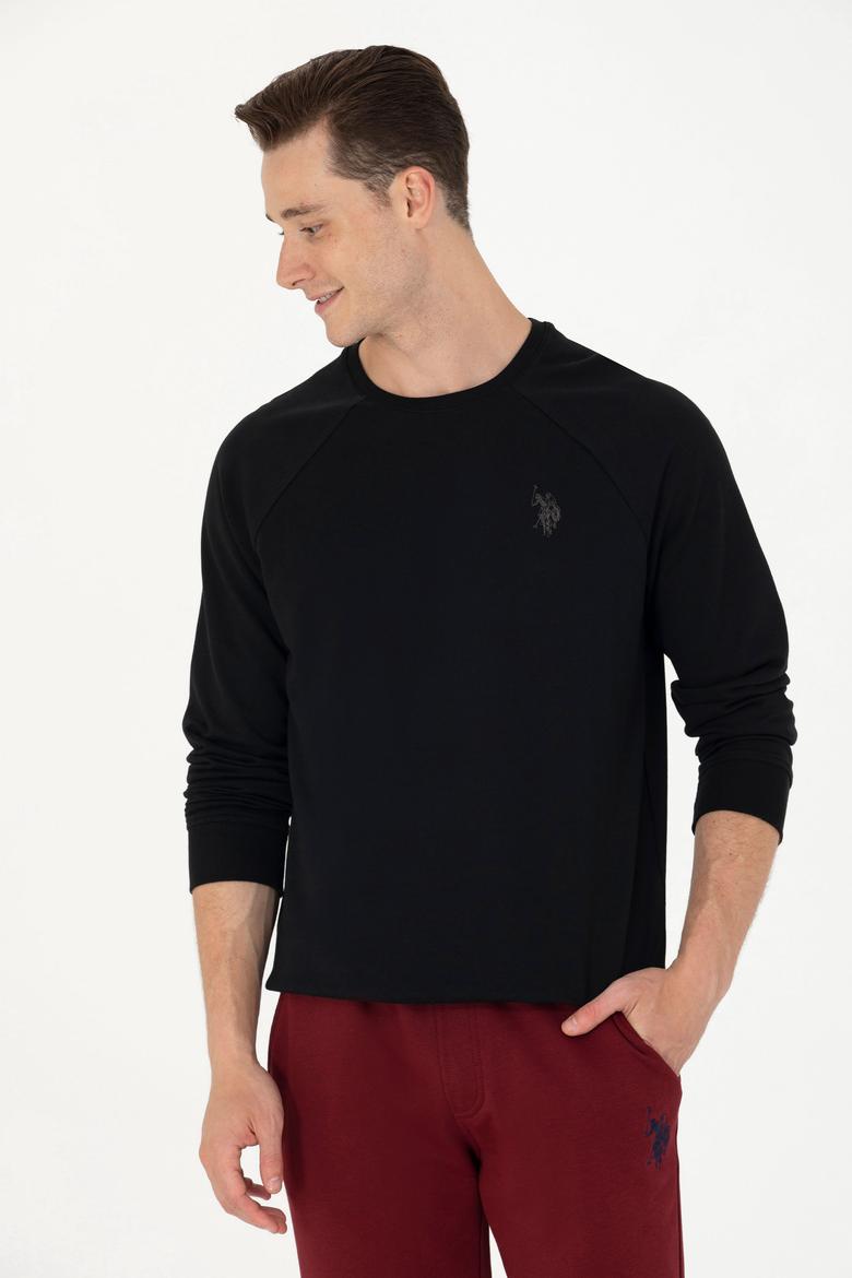 Erkek Siyah Basic Sweatshirt - 50274090006