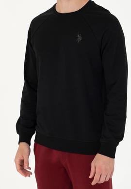 Erkek Siyah Basic Sweatshirt - 50274090006