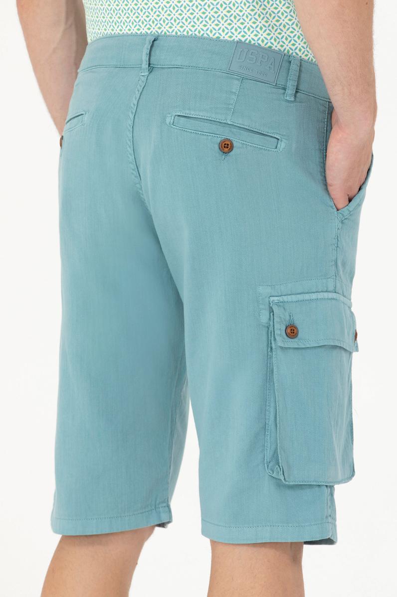 Erkek Mint Dokuma Şort